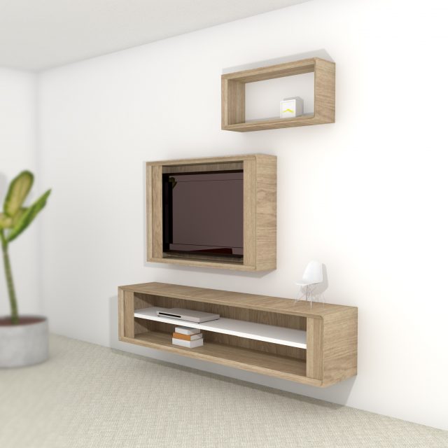 Impression cabinet Hide in use, multiple compositions possible